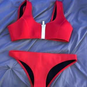 HOAKA red swimsuit top